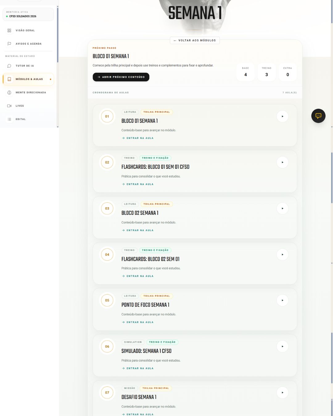 Plataforma MAG — Módulos CFSD PMMG